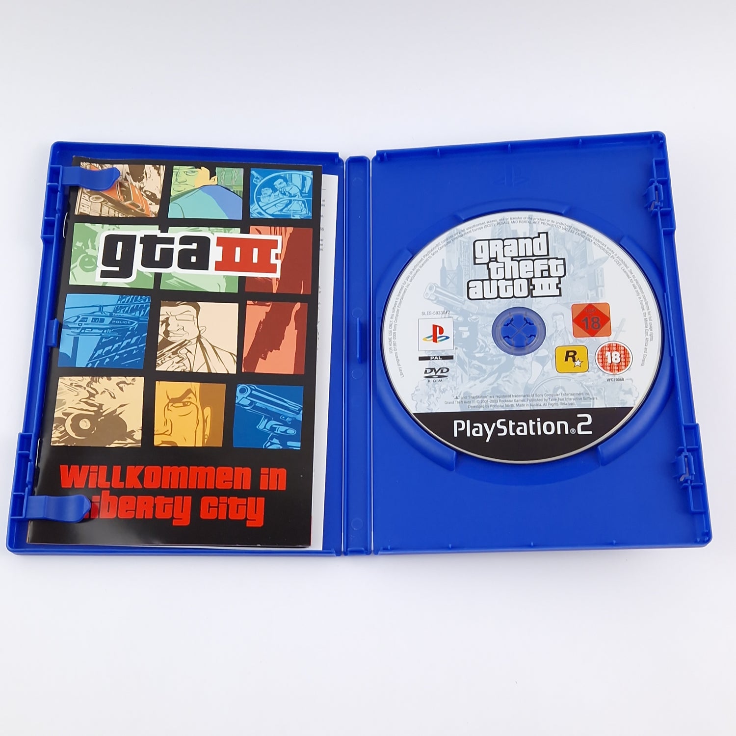 Sony Playstation 2 Spiel : Grand Theft Auto The Trilogy - OVP Anleitung GTA PS2