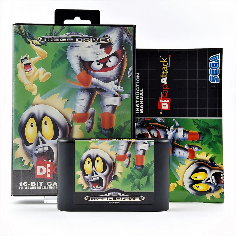 Sega Mega Drive Spiel : De Cap Attack - OVP Anleitung Modul | PAL MD Game