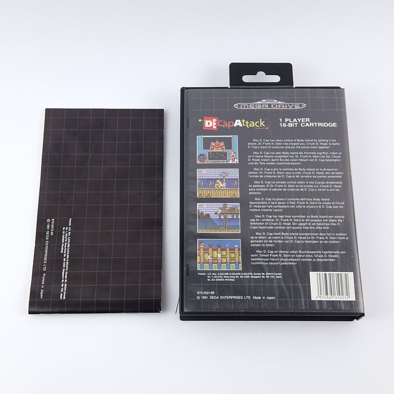 Sega Mega Drive Spiel : De Cap Attack - OVP Anleitung Modul | PAL MD Game