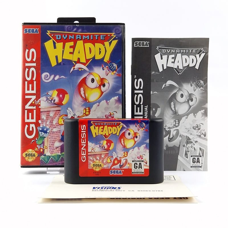 Sega Genesis Spiel : Dynamite Headdy - OVP Anleitung Modul | USA Mega Drive Game