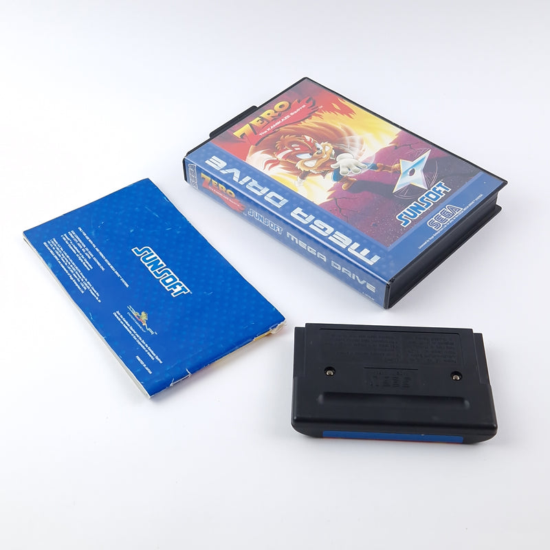 Sega Mega Drive Spiel : ZERO The Kamikaze Squirrel - OVP Anleitung Modul | PAL