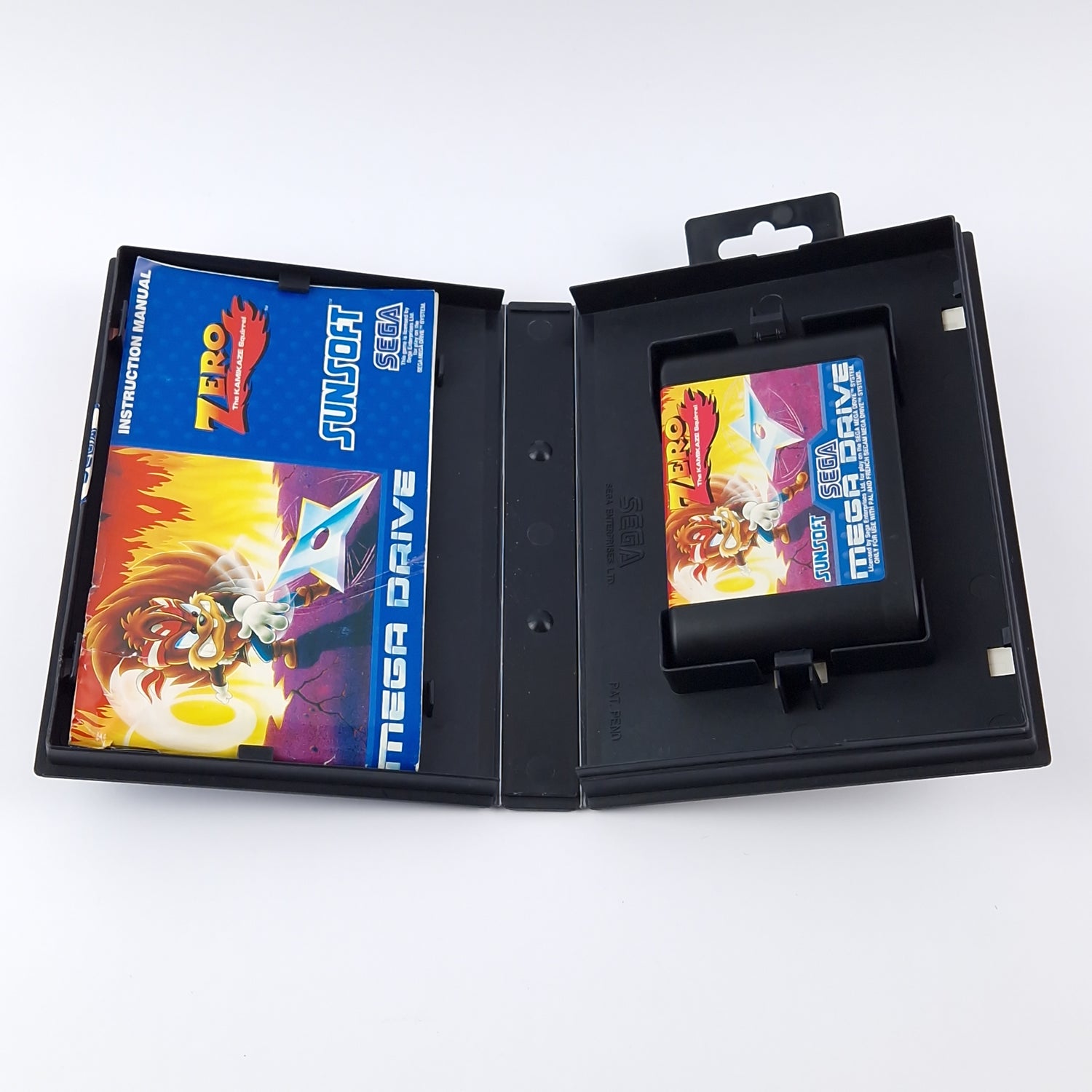 Sega Mega Drive Spiel : ZERO The Kamikaze Squirrel - OVP Anleitung Modul | PAL