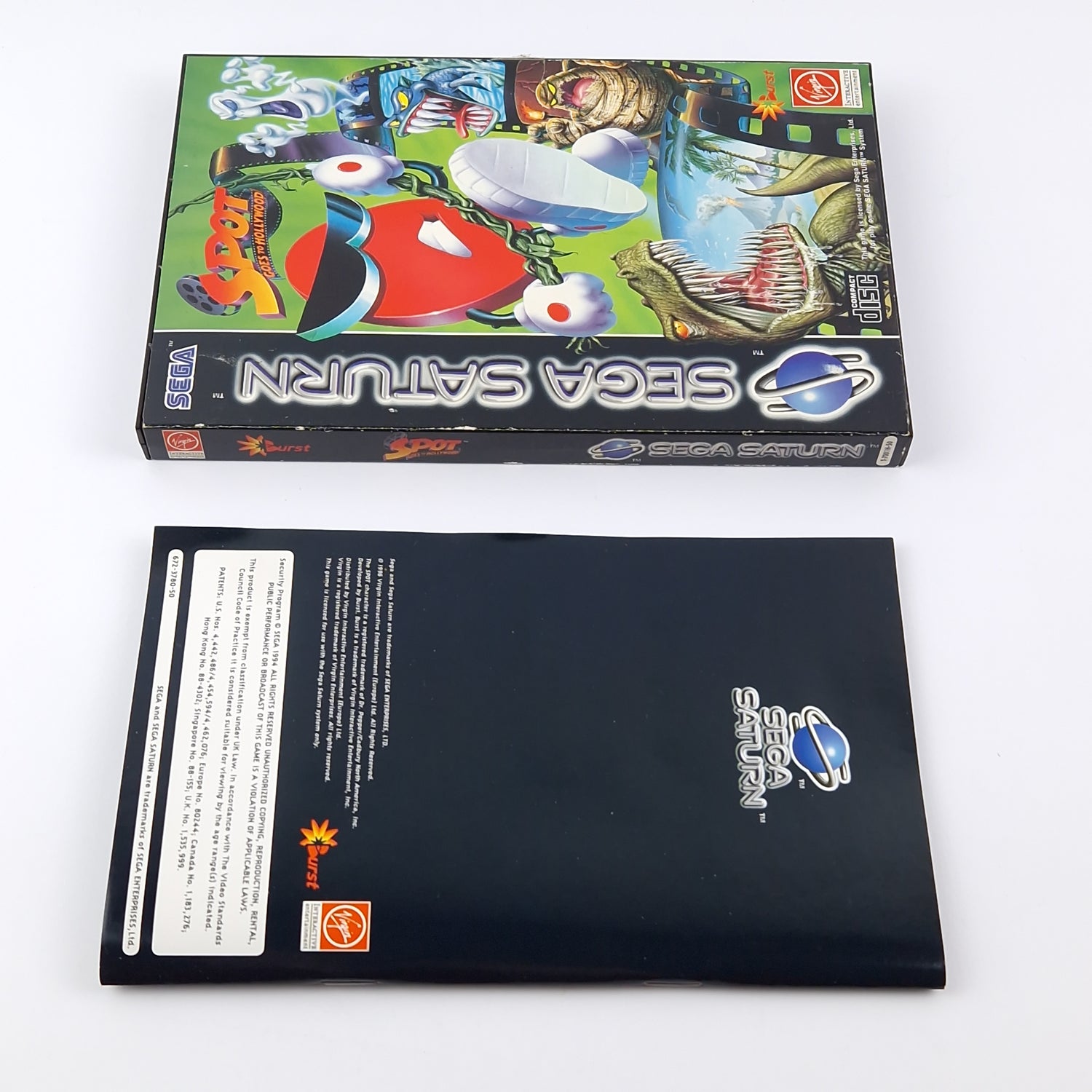 Sega Saturn Spiel : Spot Goes To Hollywood - OVP Anleitung CD Disk | PAL Game