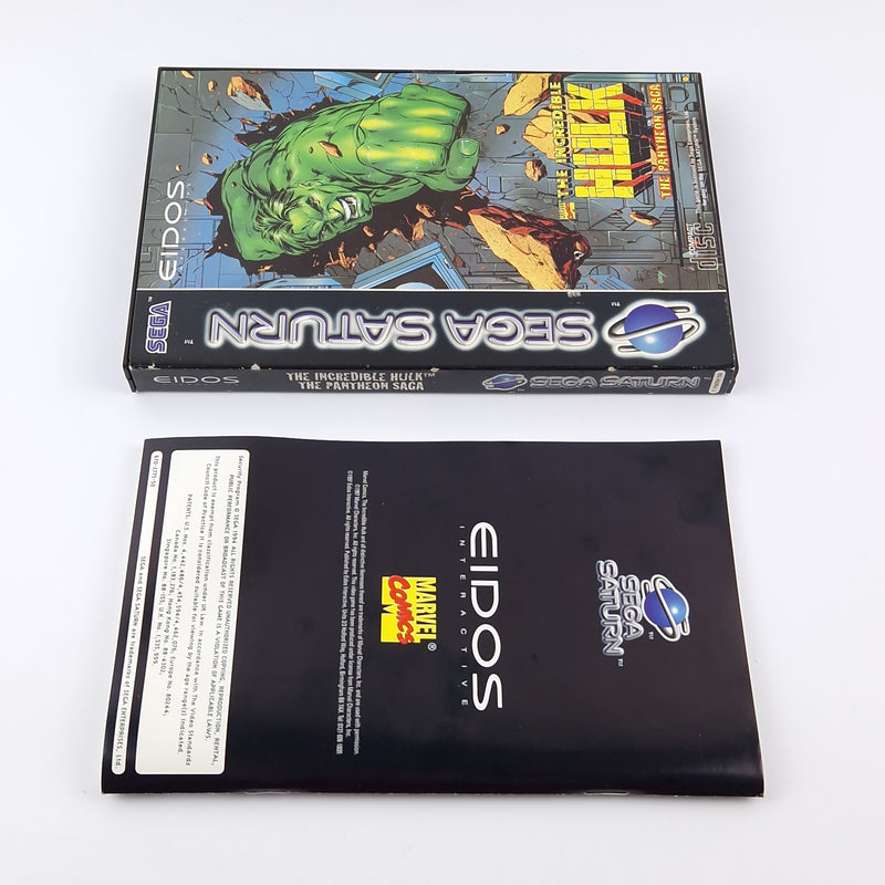 Sega Saturn Game: The Incredible Hulk The Pantheon Saga - OVP Instructions CD PAL