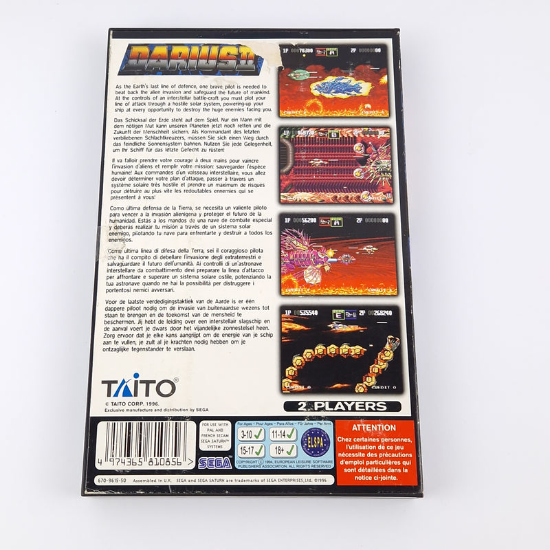 Sega Saturn Spiel : Darius II 2 - OVP Anleitung CD | PAL Game TAITO