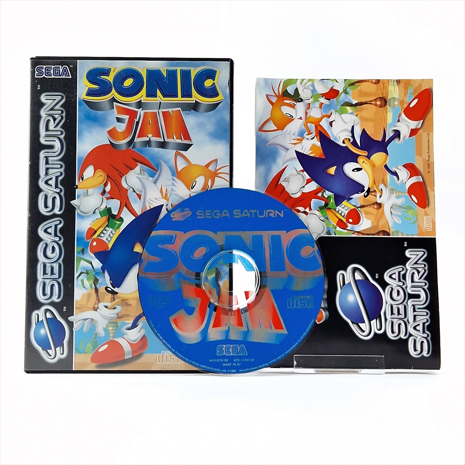 Sega Saturn Spiel : Sonic JAM - OVP Anleitung CD | Sonic The Hedgehog PAL Game