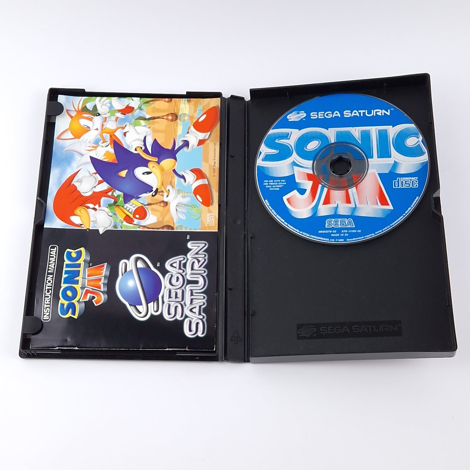 Sega Saturn Spiel : Sonic JAM - OVP Anleitung CD | Sonic The Hedgehog PAL Game
