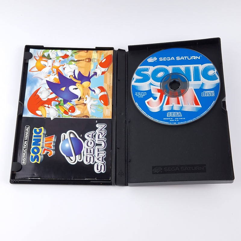 Sega Saturn Spiel : Sonic JAM - OVP Anleitung CD | Sonic The Hedgehog PAL Game