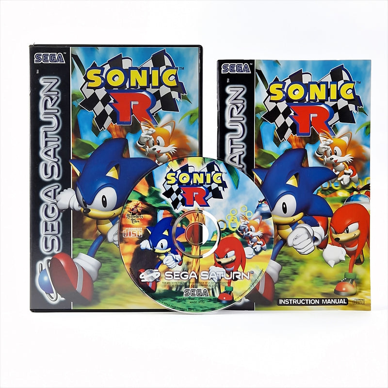 Sega Saturn Spiel : Sonic R - OVP Anleitung CD | Sonic The Hedgehog PAL Game