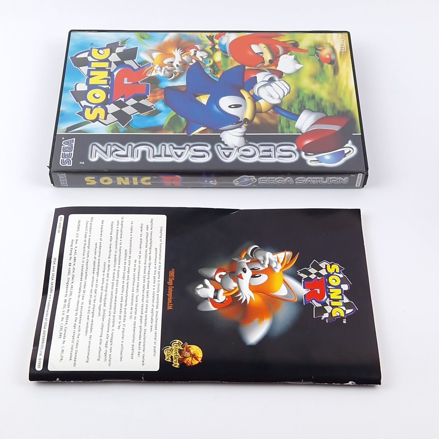 Sega Saturn Game: Sonic R - OVP Instructions CD | Sonic The Hedgehog PAL Game