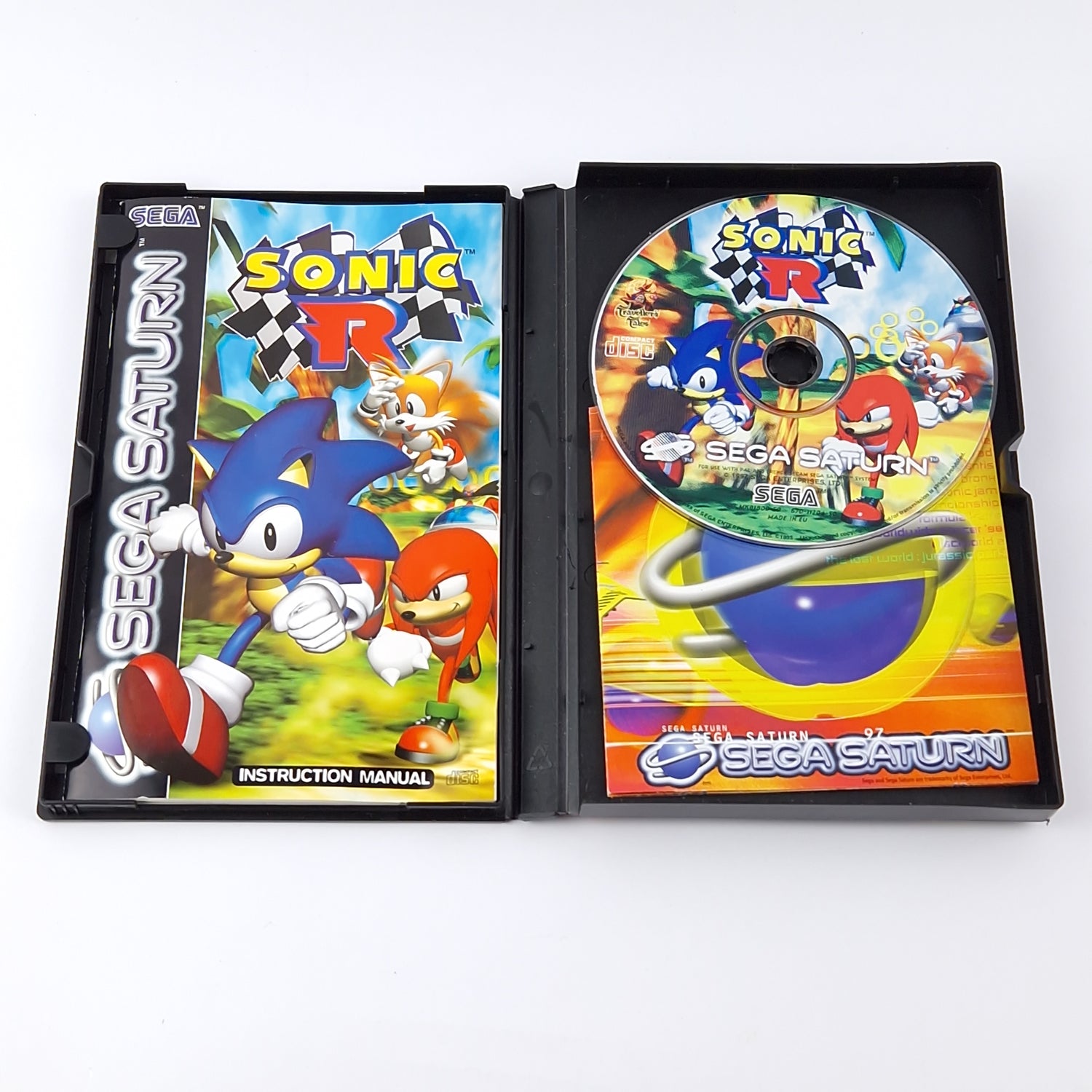 Sega Saturn Game: Sonic R - OVP Instructions CD | Sonic The Hedgehog PAL Game