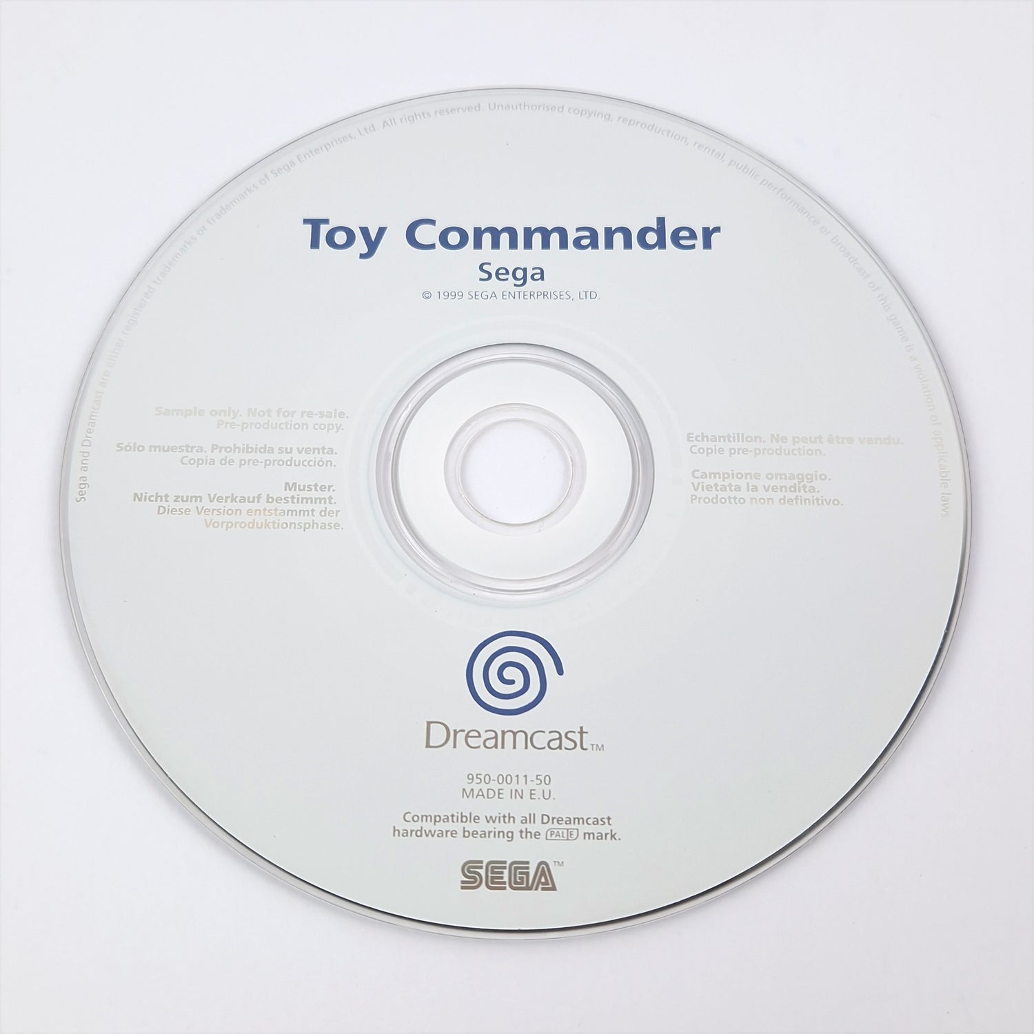 Sega Dreamcast PROMO Game : Toy Commander - Not for Resale Sample | PAL DC