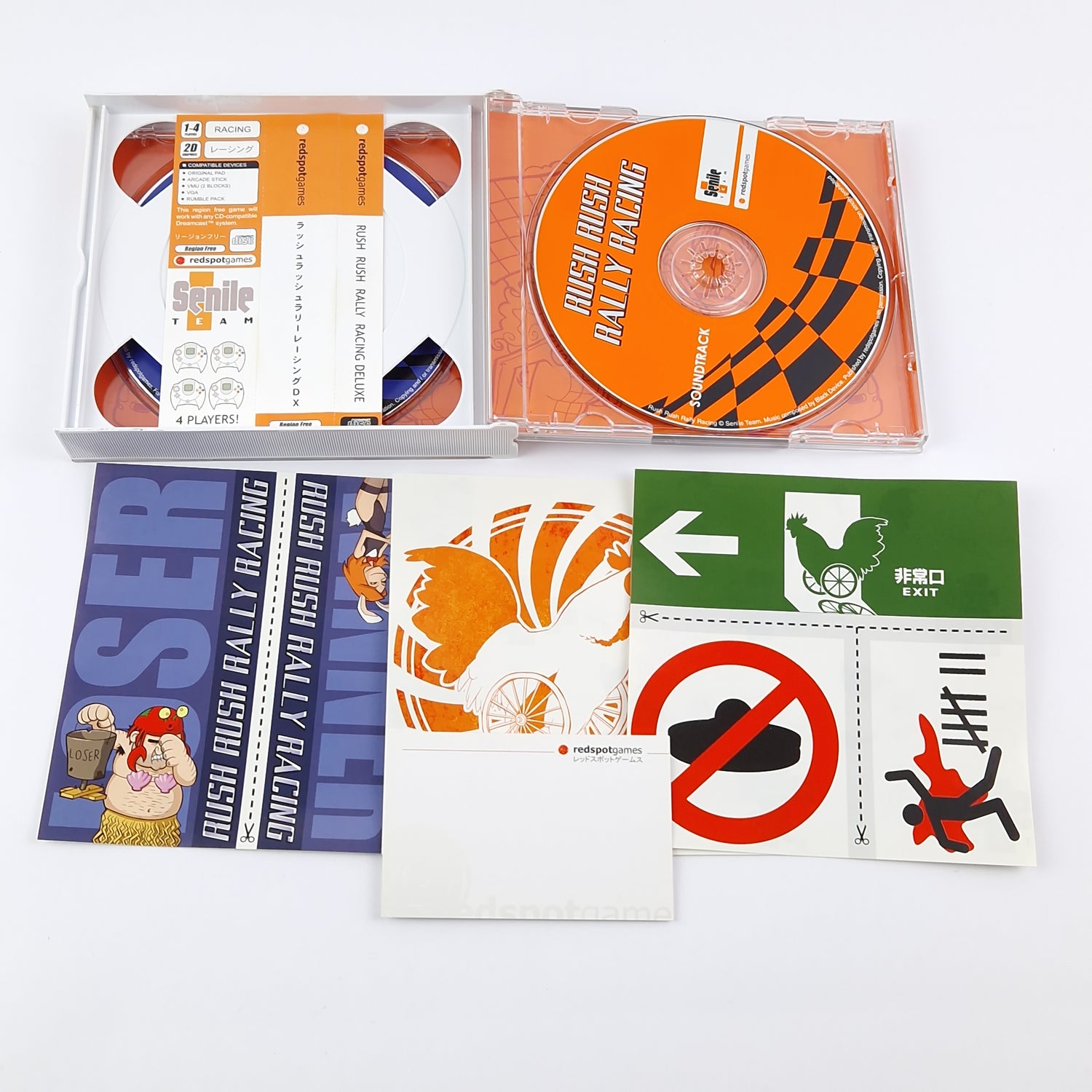 Sega Dreamcast Spiel : Rush Rush Rally Racing DX - OVP Anleitung CD | NTSC JAPAN