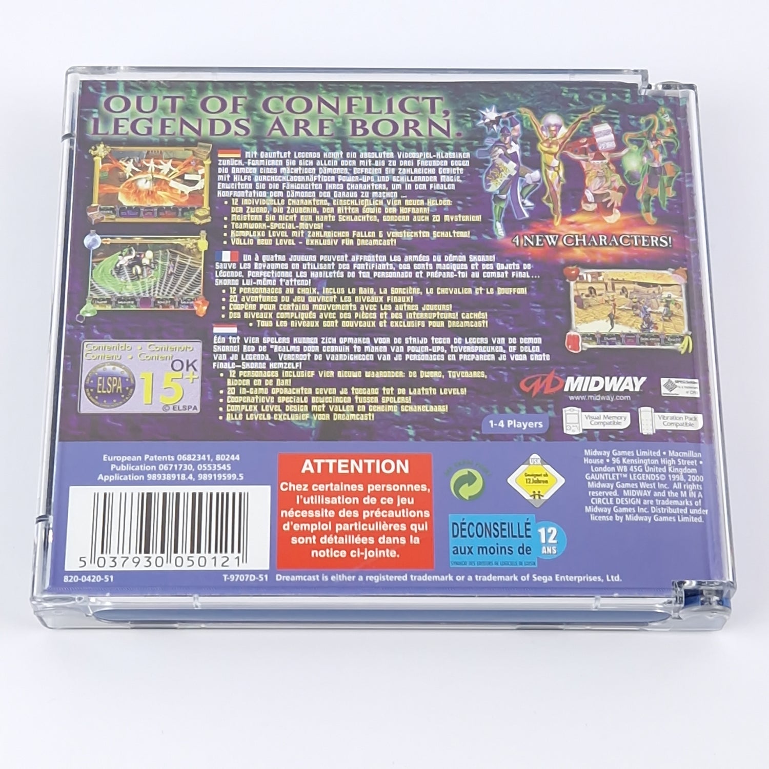 Sega Dreamcast Game: Gauntlet Legends - OVP Instructions CD | DC PAL Game Midway