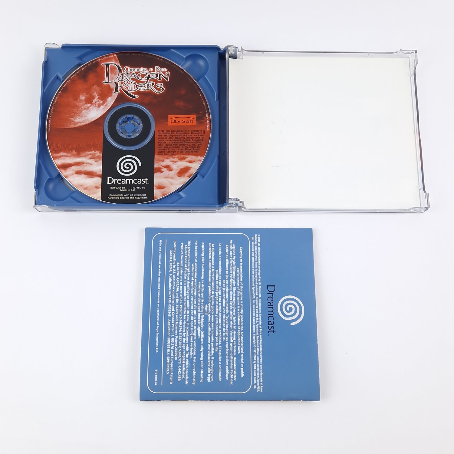 Sega Dreamcast Game: Chronicles of Pern Dragon Riders - OVP Instructions CD PAL