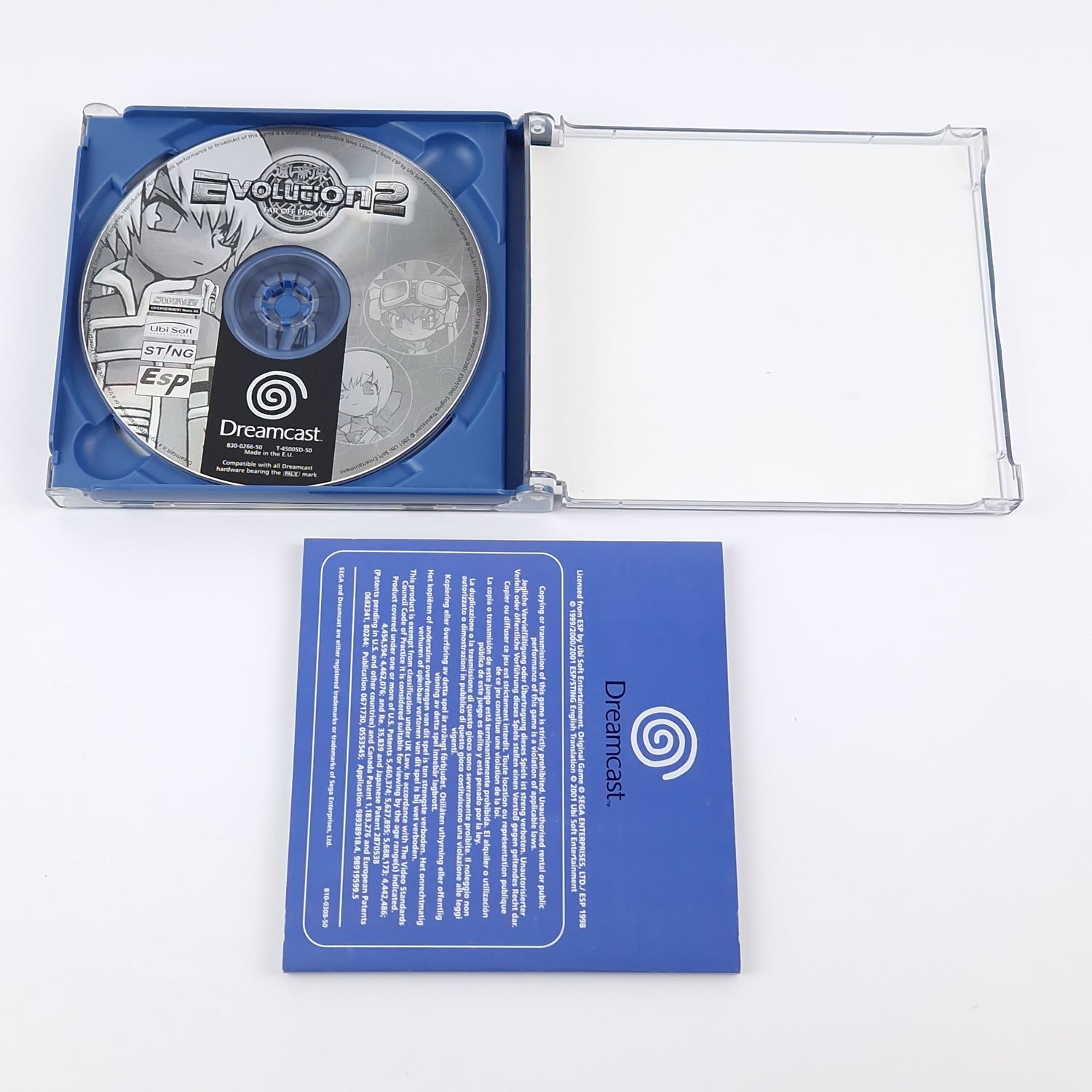 Sega Dreamcast Spiel : Evolution 2 Far Off Promise - OVP Anleitung CD | DC PAL