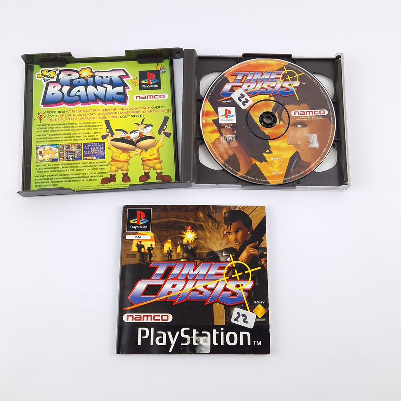 Sony Playstation 1 Spiel : Time Crisis - OVP Anleitung CD | PAL USK18 - PS1 PSX