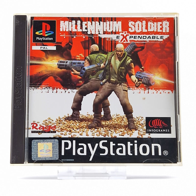 Sony Playstation 1 Spiel : Millenium Soldier Expendable - OVP Anleitung PAL PS1