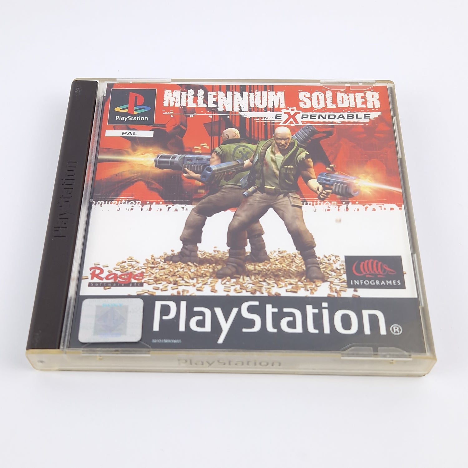 Sony Playstation 1 Spiel : Millenium Soldier Expendable - OVP Anleitung PAL PS1