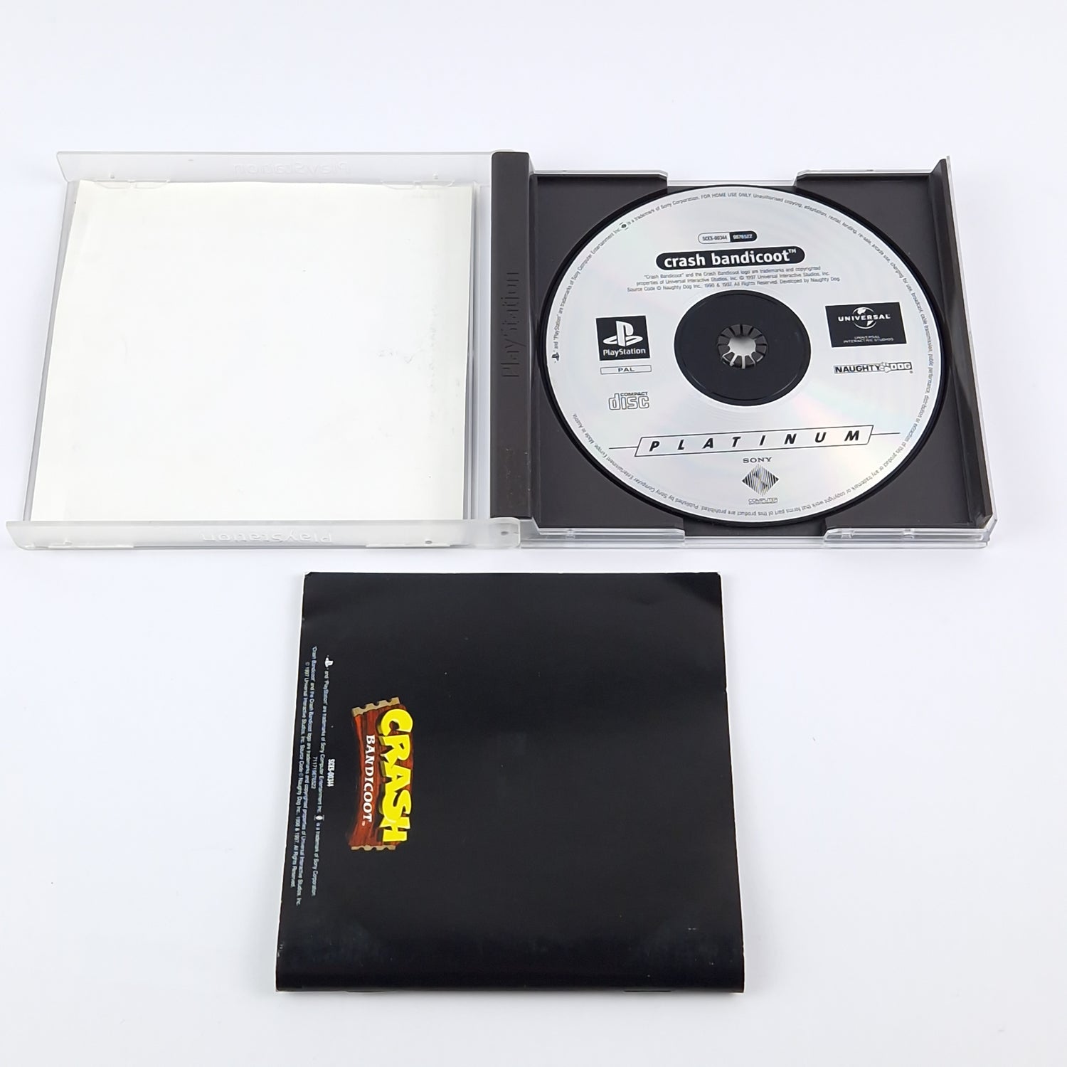 Sony Playstation 1 Spiel : Crash Bandicoot - OVP Platinum CD | PAL PS1 PSX