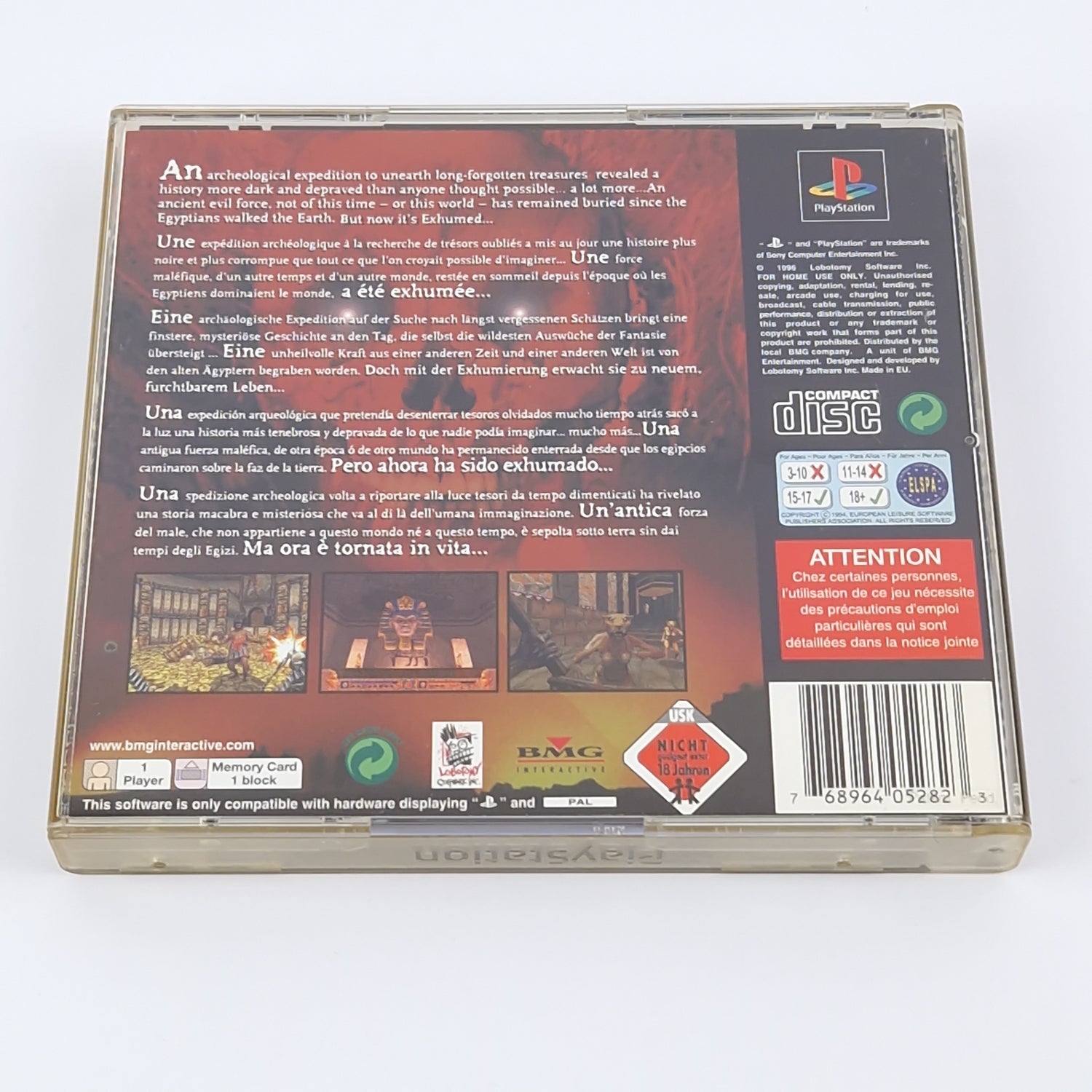 Sony Playstation 1 Game: Exhumed - OVP Instructions CD | PS1 PSX PAL Game USK18