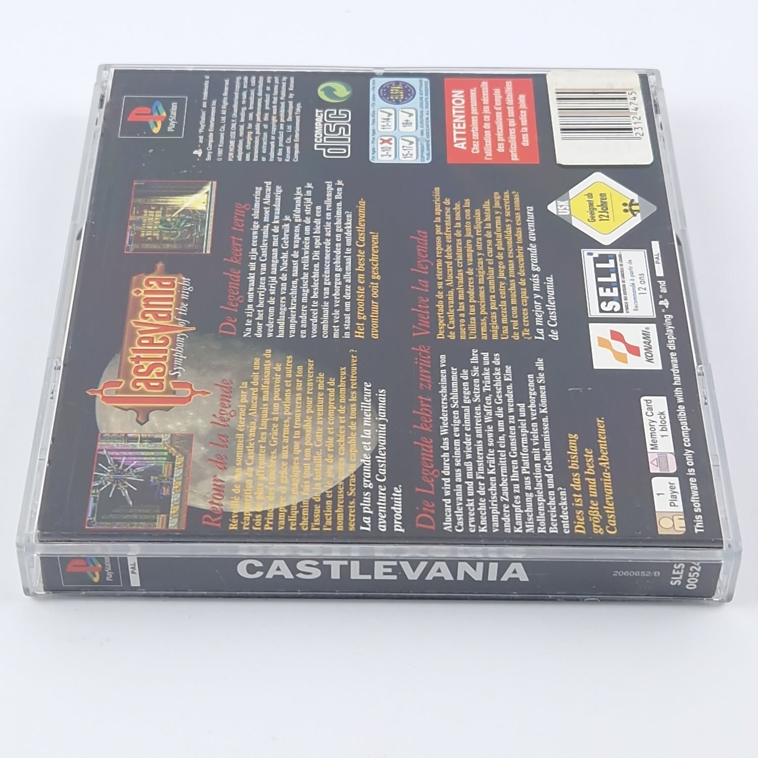 Sony Playstation 1 Game: Castlevania Symphony of the Night - OVP PS1 PSX PAL