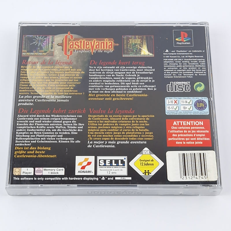 Sony Playstation 1 Game: Castlevania Symphony of the Night - OVP PS1 PSX PAL