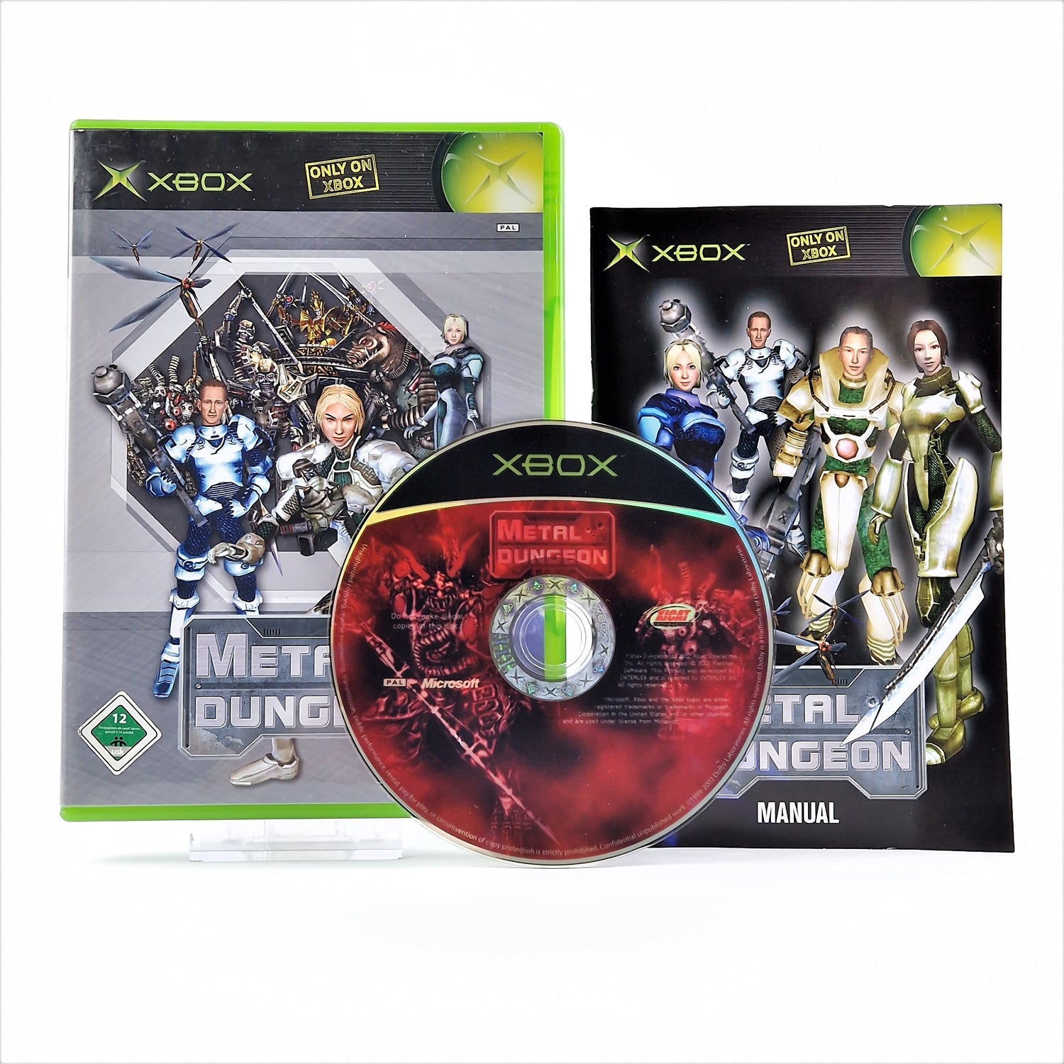 Microsoft Xbox Classic Game: Metal Dungeon - OVP Instructions CD | German PAL