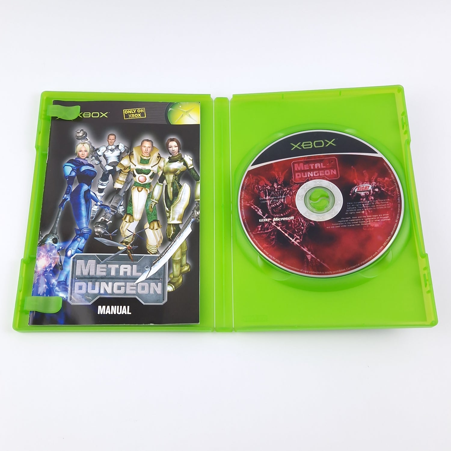 Microsoft Xbox Classic Game: Metal Dungeon - OVP Instructions CD | German PAL