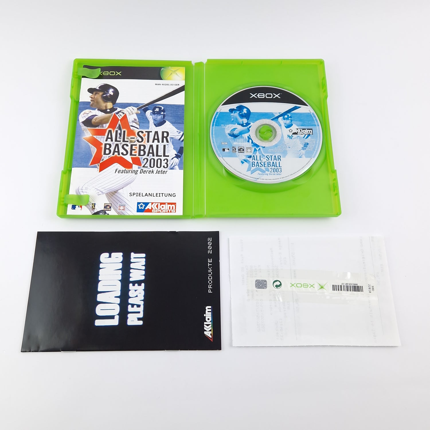 Microsoft Xbox Classic Spiel : All-Star Baseball 2003 - OVP Anleitung CD Acclaim