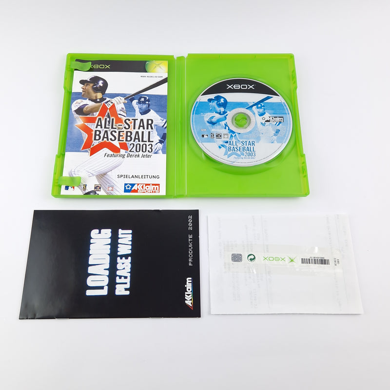 Microsoft Xbox Classic Game: All-Star Baseball 2003 - OVP Instructions CD Acclaim