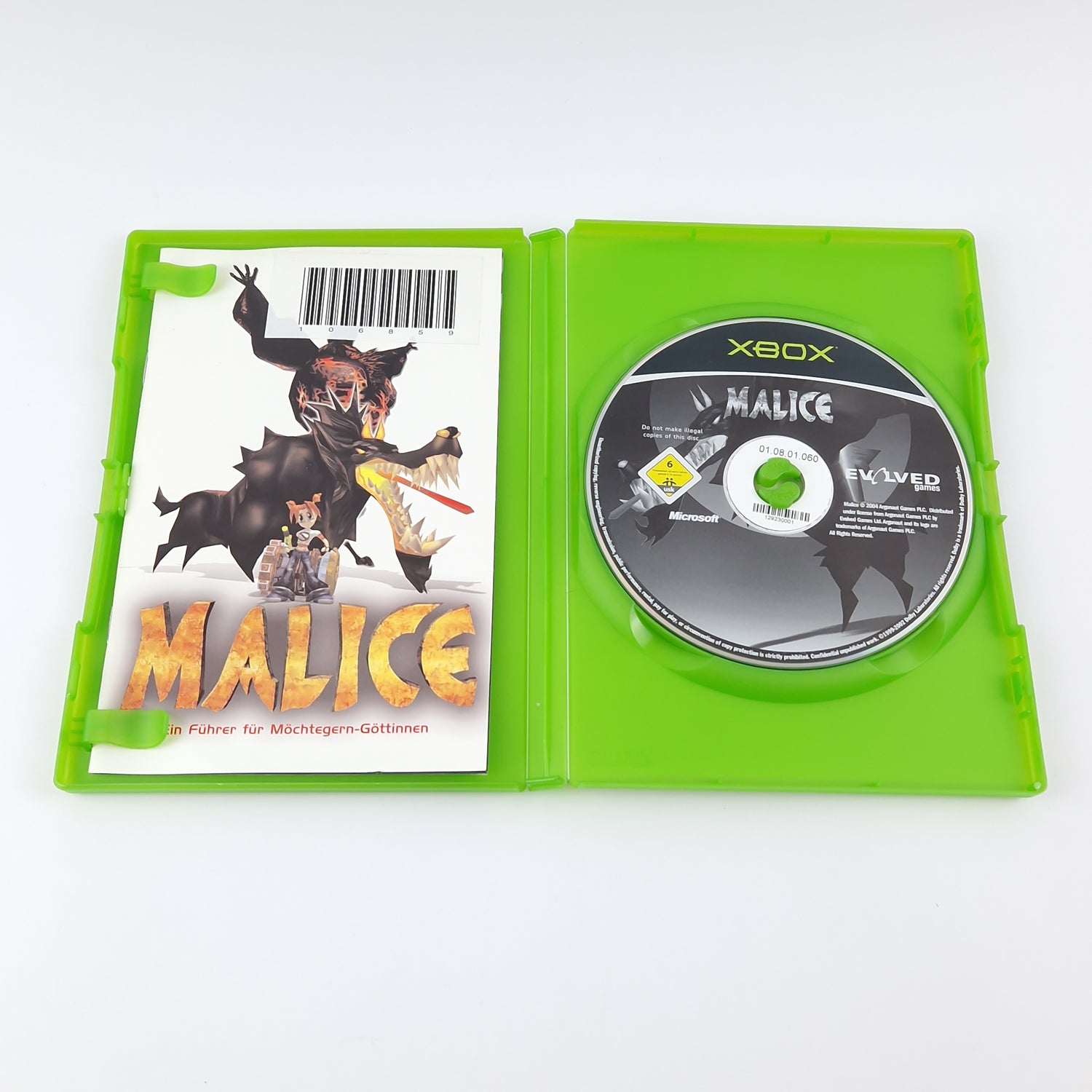Microsoft Xbox Classic Spiel : Malice - OVP Anleitung CD | deutsche PAL Version