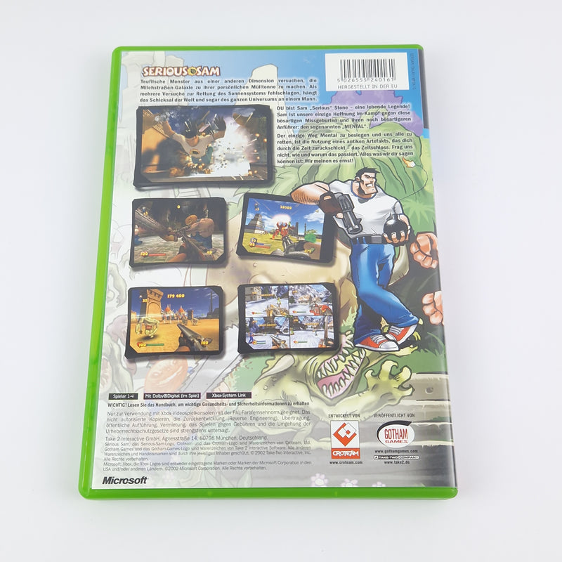 Microsoft Xbox Classic Spiel : Serious Sam - OVP Anleitung CD | dt. PAL Version