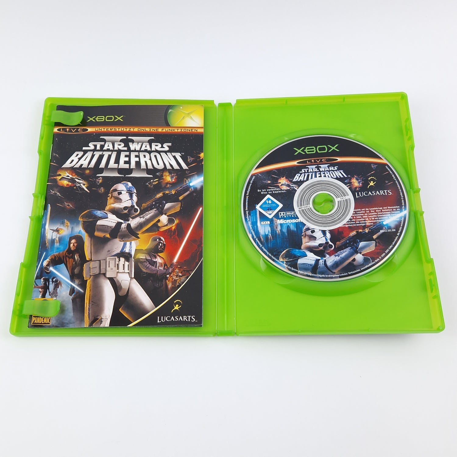 Microsoft Xbox Classic Game: Star Wars Battlefront II 2 - OVP Instructions CD PAL
