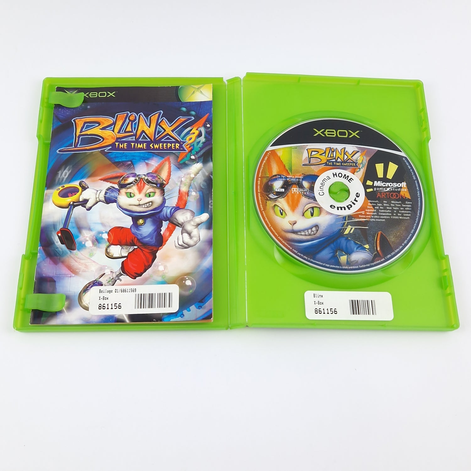 Microsoft Xbox Classic Game: Blinx The Time Sweeper - OVP Instructions CD German PAL