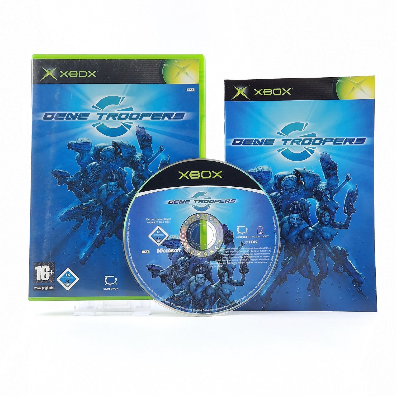 Microsoft Xbox Classic Spiel : Gene Troopers - OVP Anleitung CD | dt. PAL