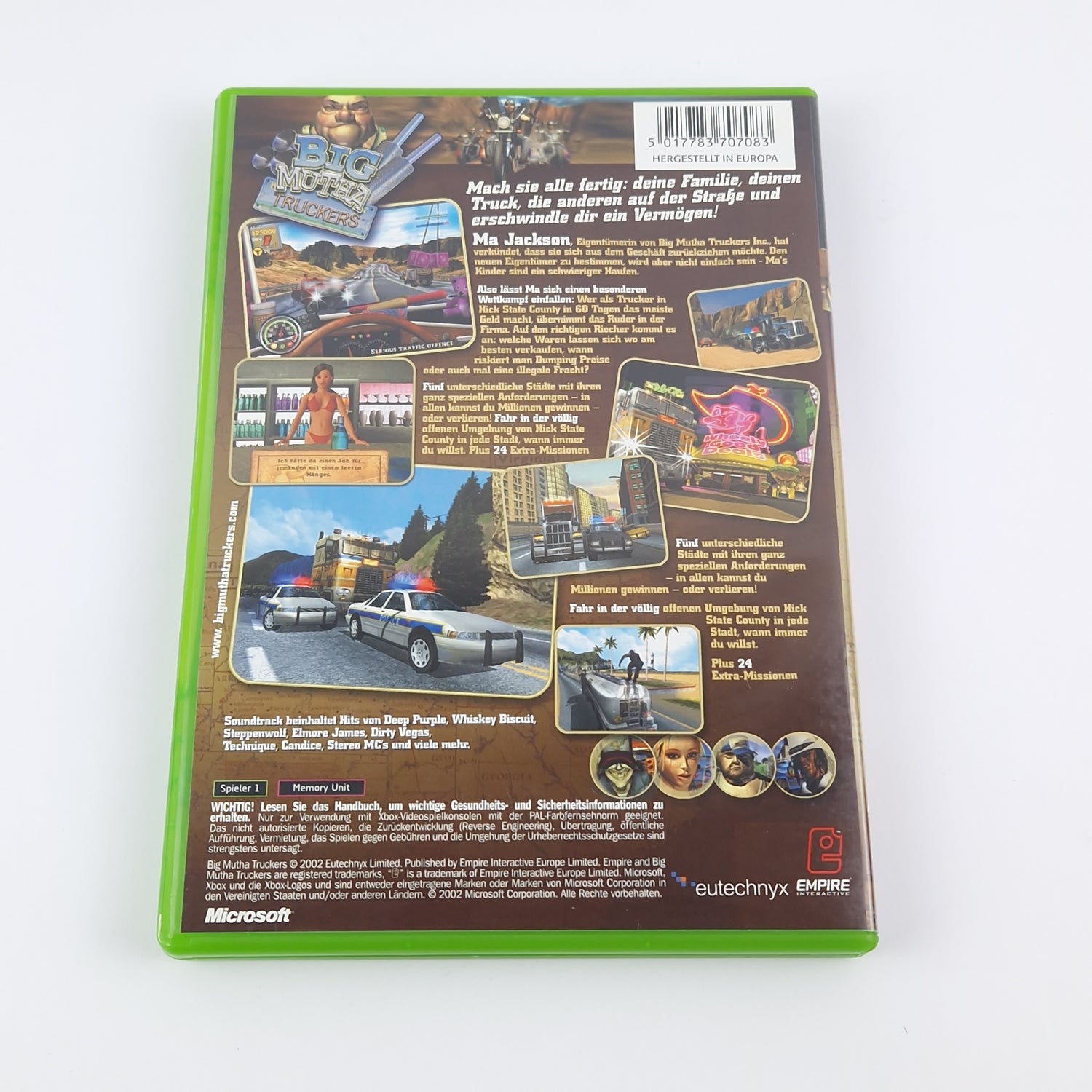 Microsoft Xbox Classic Game: Big Mutha Truckers - OVP Instructions CD | German PAL