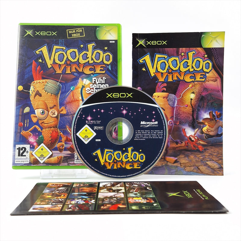 Microsoft Xbox Classic Spiel : Voodoo Vince Fühl seinen Schmerz - OVP CD dt. PAL