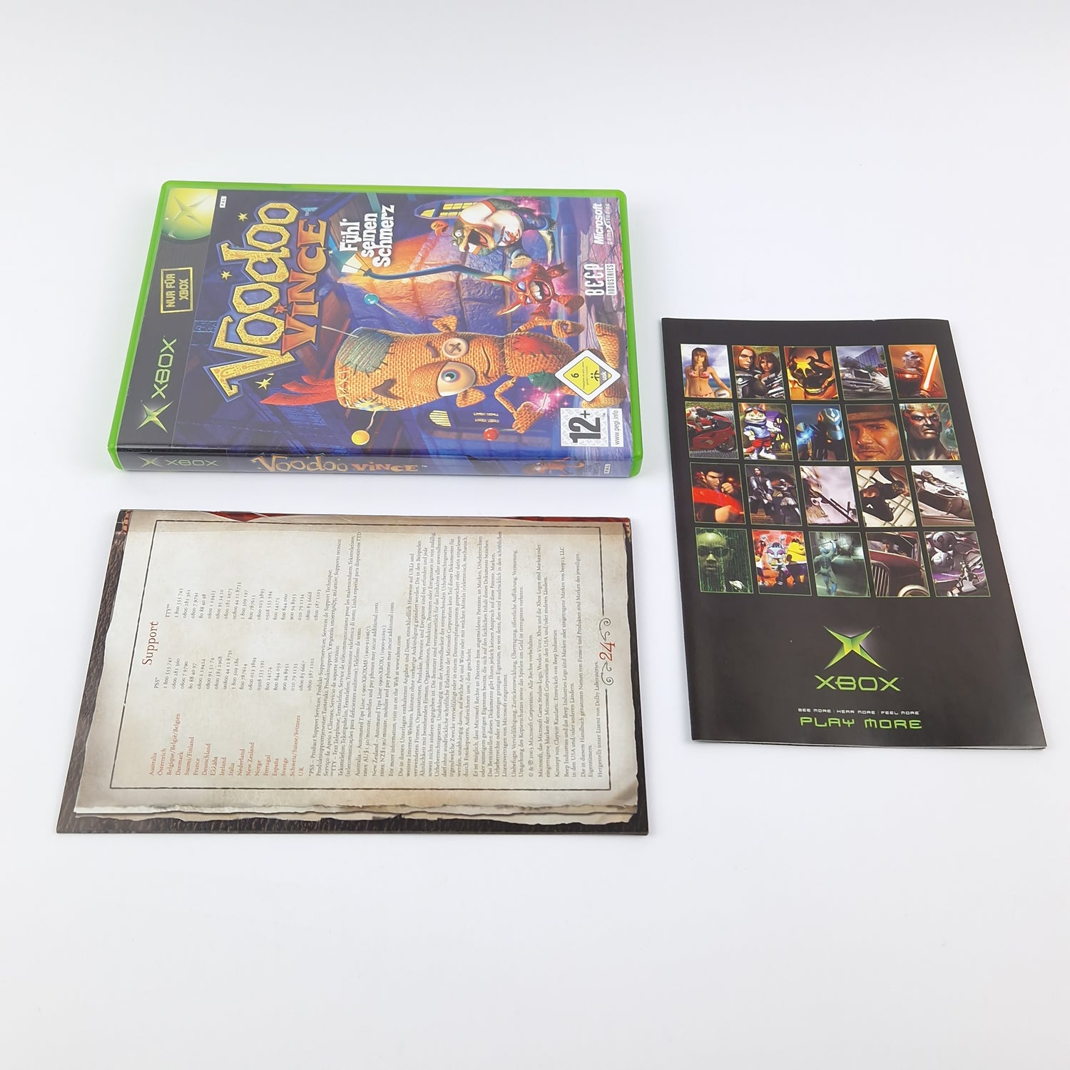 Microsoft Xbox Classic Spiel : Voodoo Vince Fühl seinen Schmerz - OVP CD dt. PAL