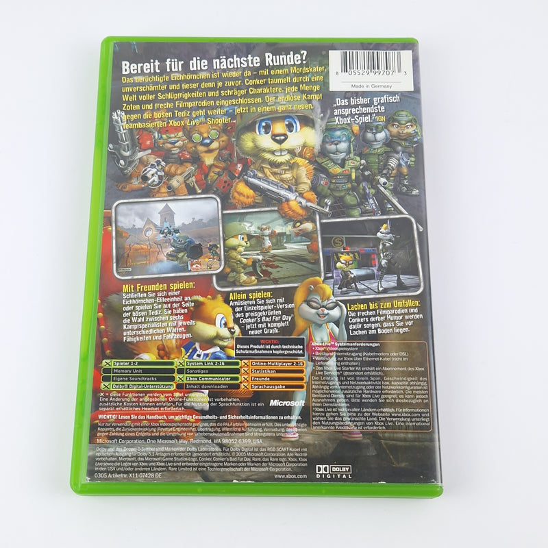 Microsoft Xbox Classic Spiel : Conker Live & Reloaded - OVP Anleitung CD dt. PAL