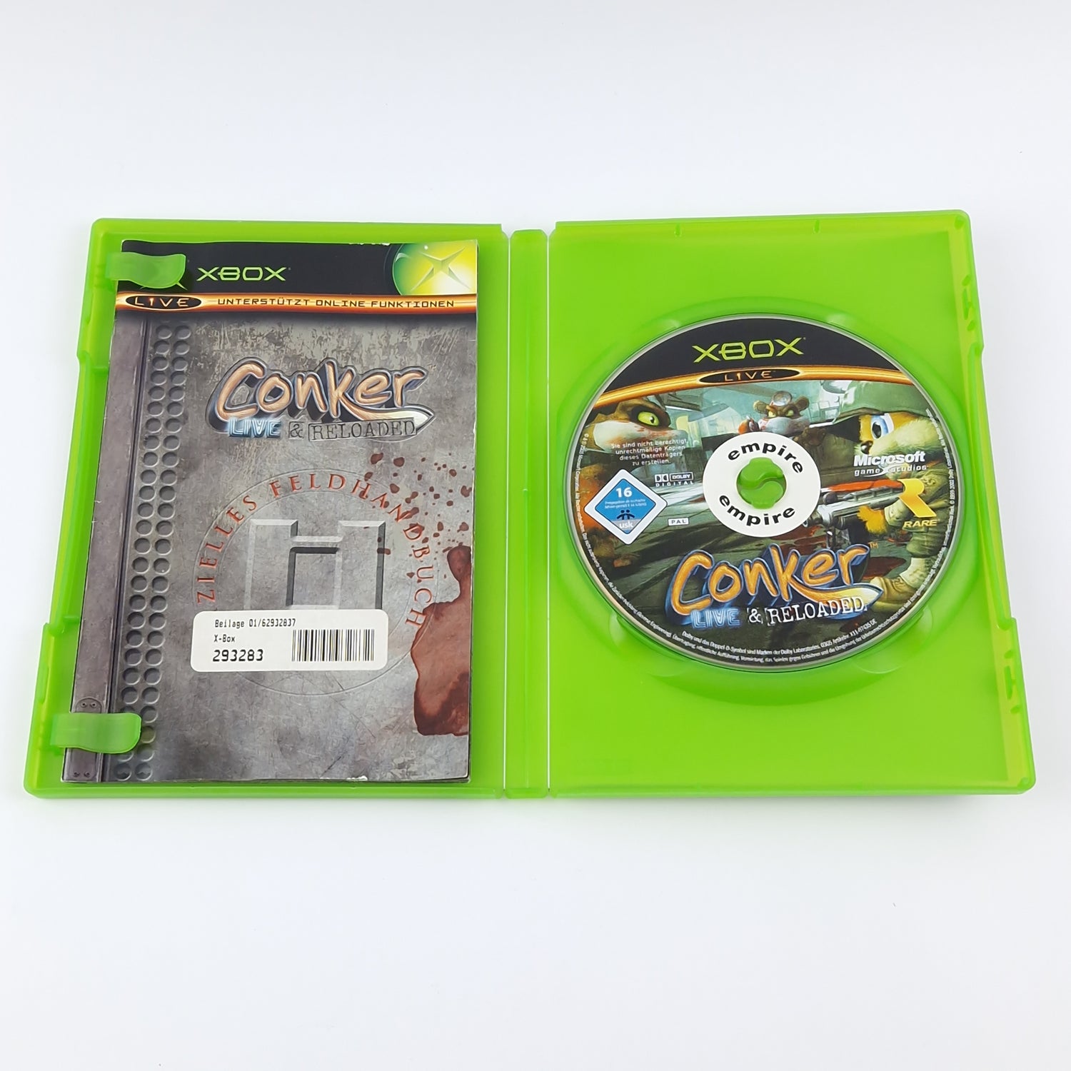 Microsoft Xbox Classic Spiel : Conker Live & Reloaded - OVP Anleitung CD dt. PAL