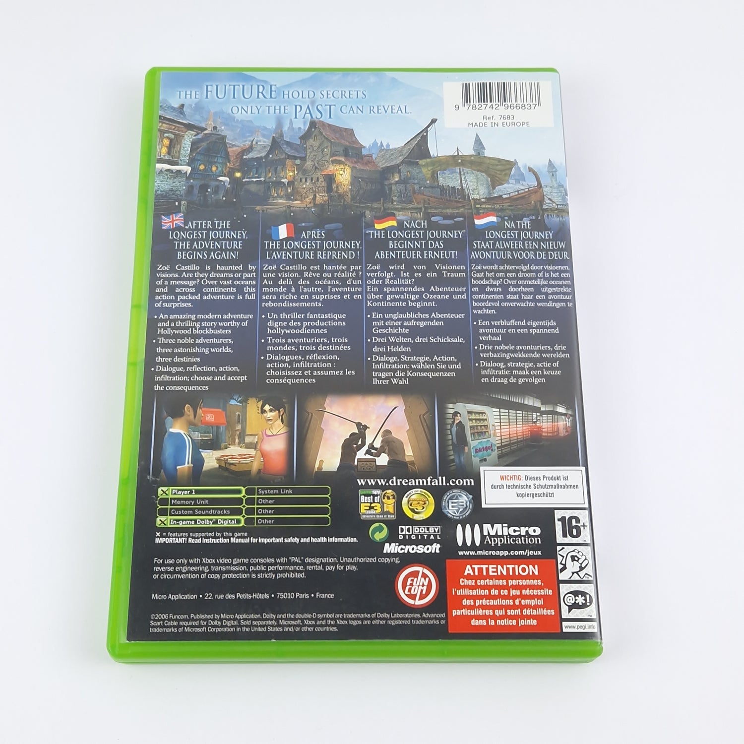 Microsoft Xbox Classic Game: Dreamfall The Longest - OVP Instructions CD PAL