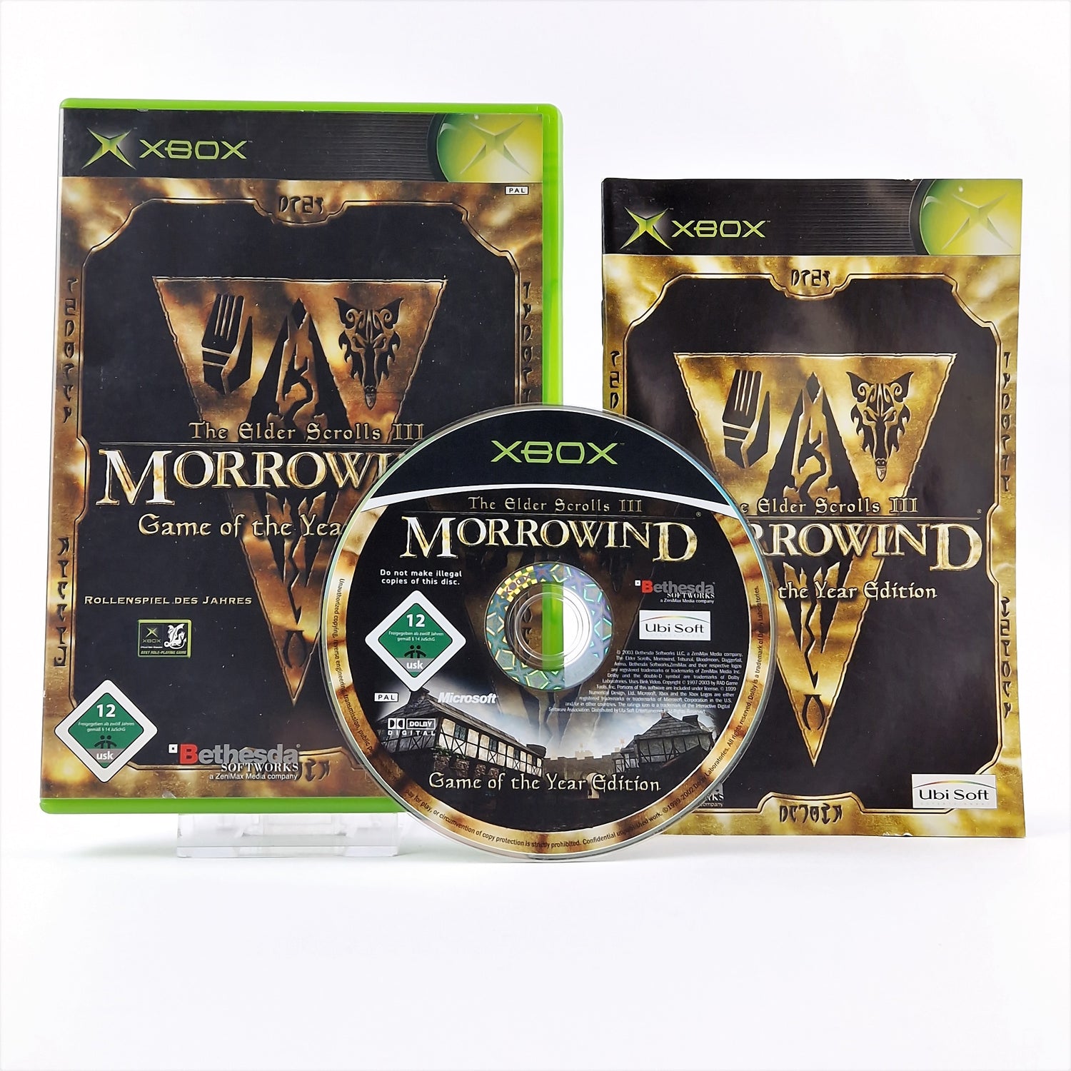 Microsoft Xbox Classic Game: The Elder Scrolls III Morrowind without card - original packaging