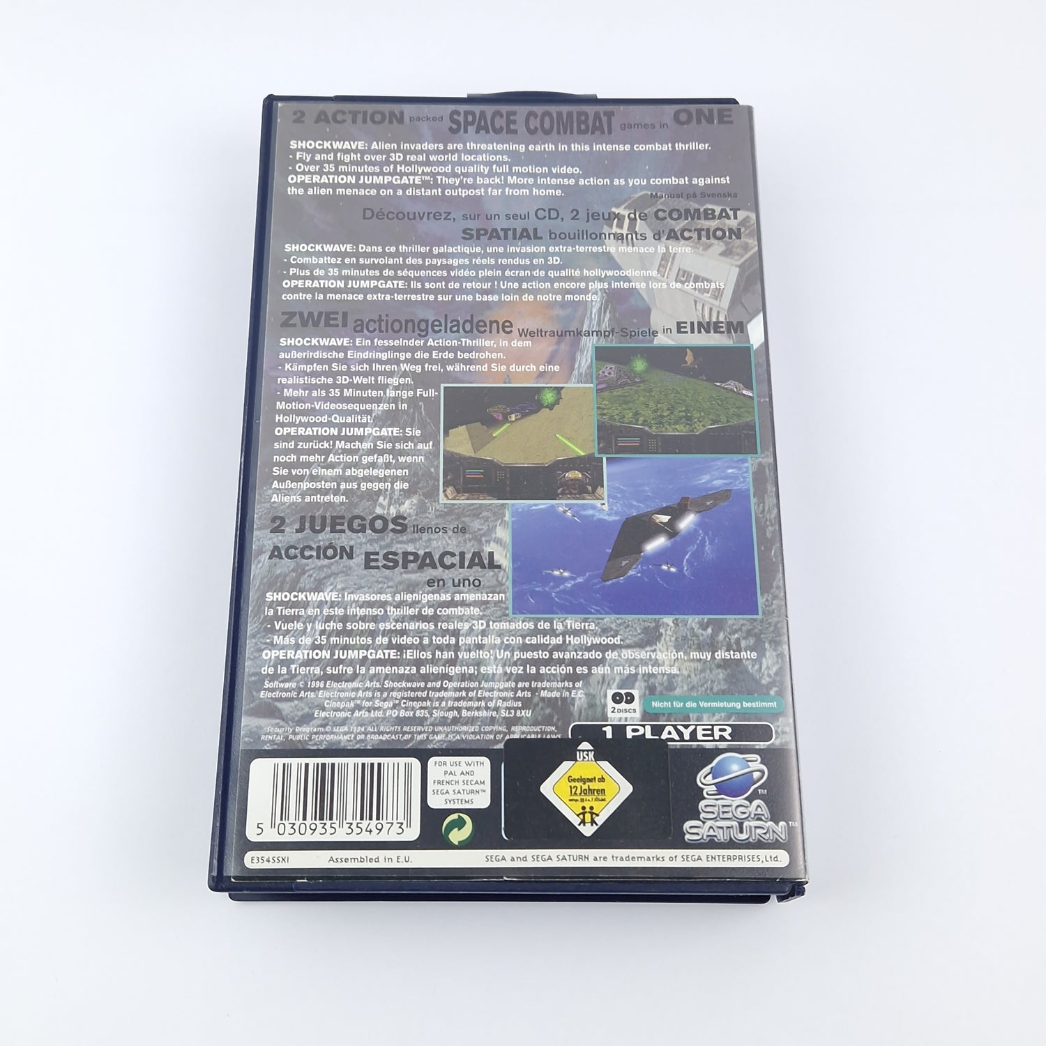 Sega Saturn Game: Shockwave Assault - OVP without instructions CD Disk | PAL Game