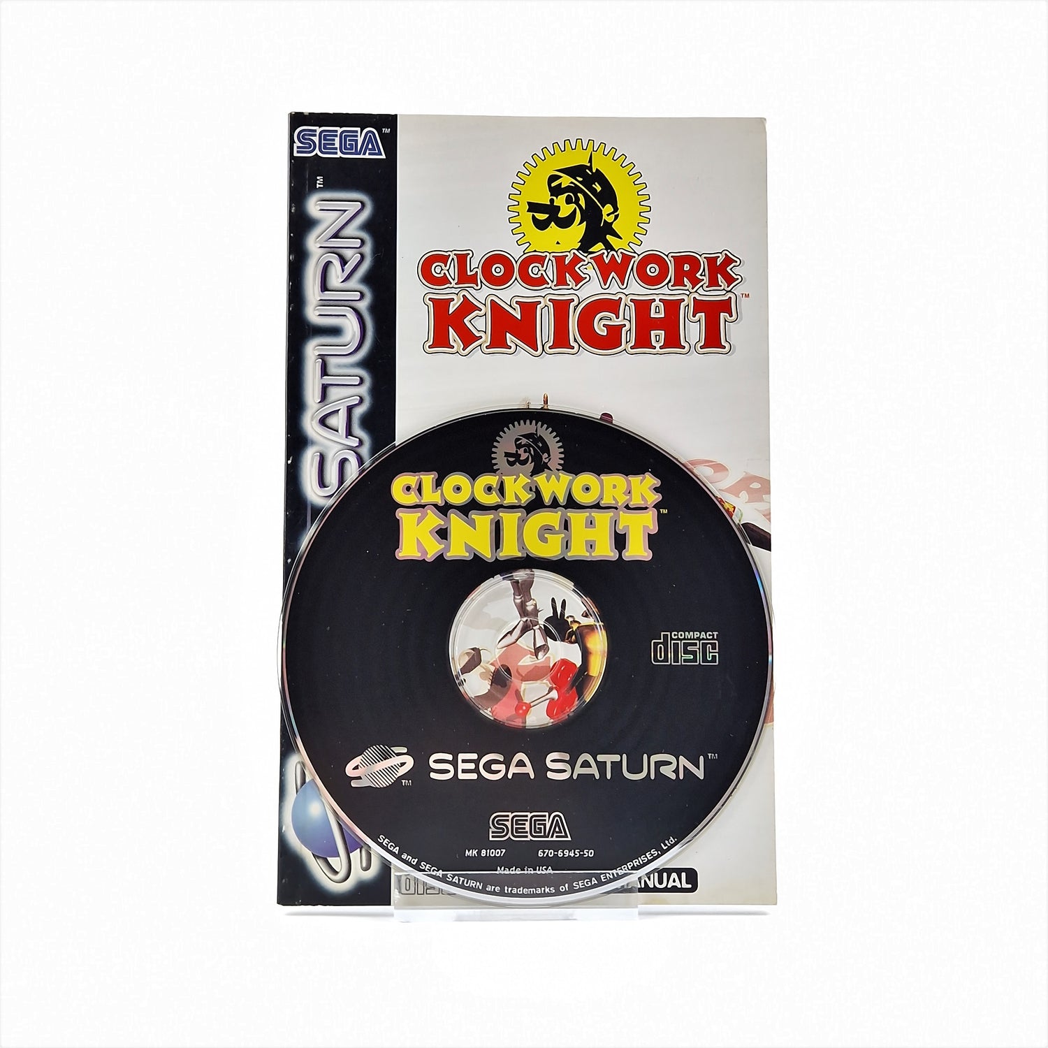 Sega Saturn Spiel : Clock Work Knight + Anleitung - Ohne OVP | CD Disk PAL Game