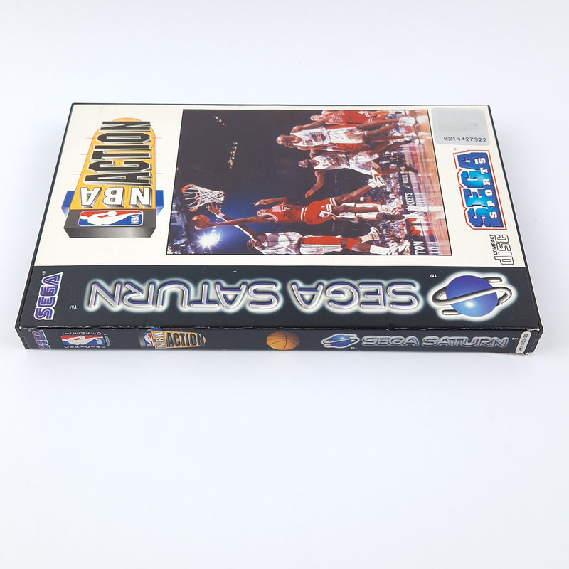 Sega Saturn Spiel : NBA Action Basketball - OVP Anleitung CD Disk | PAL Game