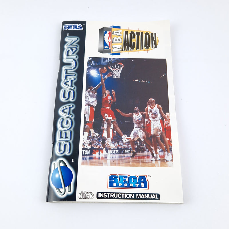 Sega Saturn Spiel : NBA Action Basketball - OVP Anleitung CD Disk | PAL Game