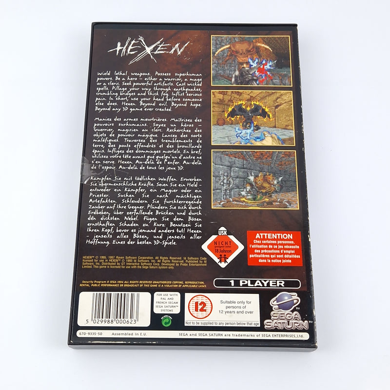 Sega Saturn Game: Witches - OVP Instructions CD Disk | PAL Game USK18