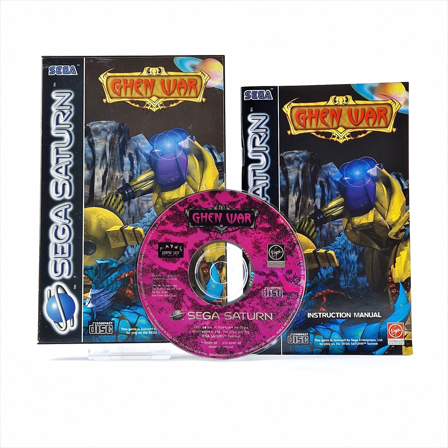 Sega Saturn Game: Ghen War - OVP Instructions CD Disk | PAL Game