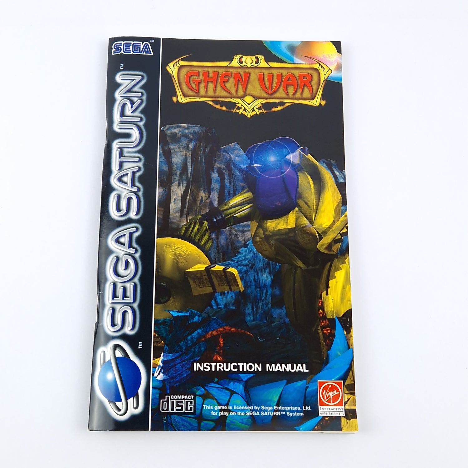 Sega Saturn Game: Ghen War - OVP Instructions CD Disk | PAL Game